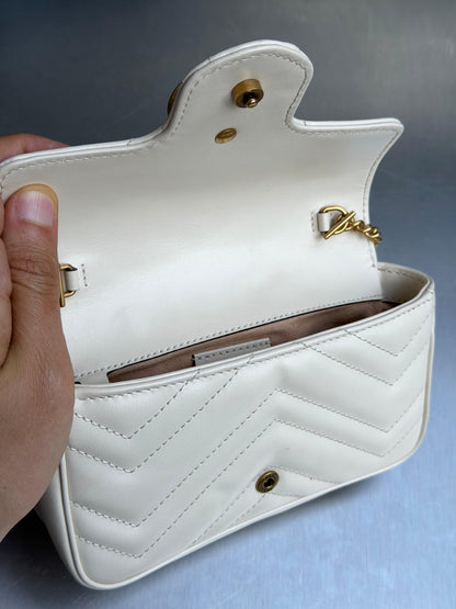 Gucci GG Mini Marmont Off White