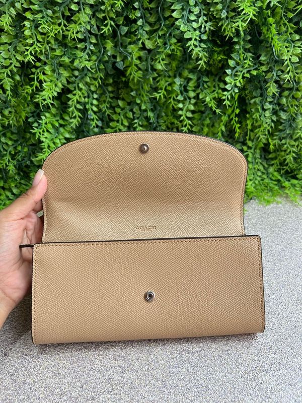 Carteira Coach Nude Glitter