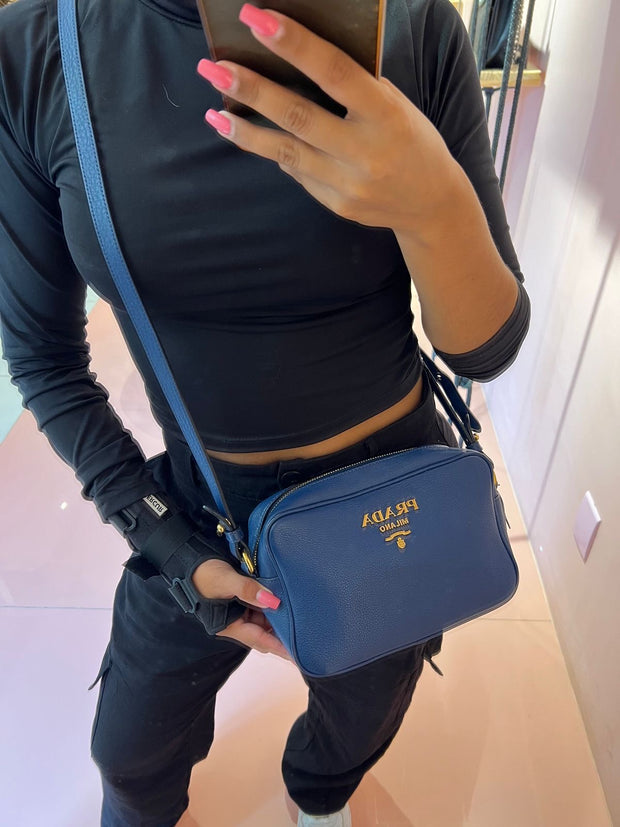 Prada Câmera Bag Azul Marinho