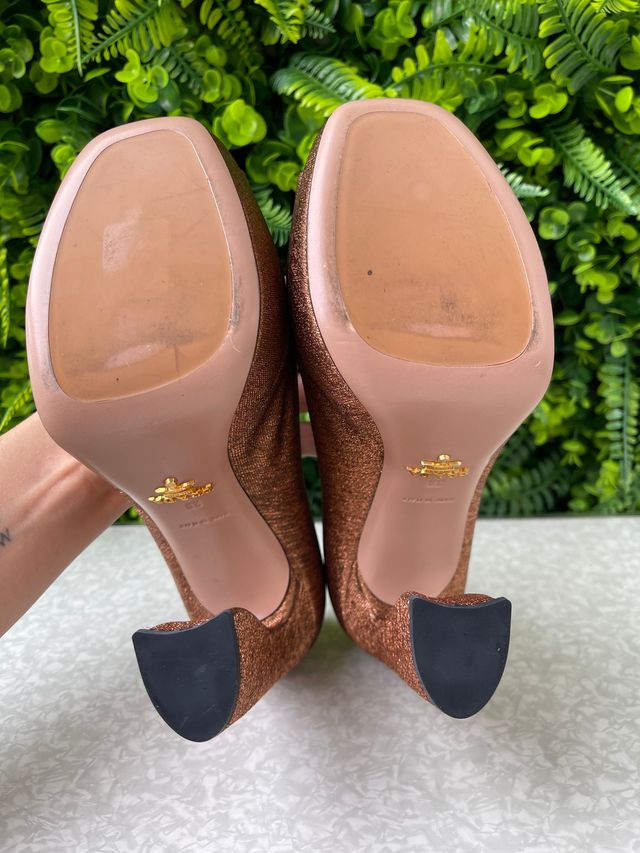Sapato Prada Nylon Printed Pumps