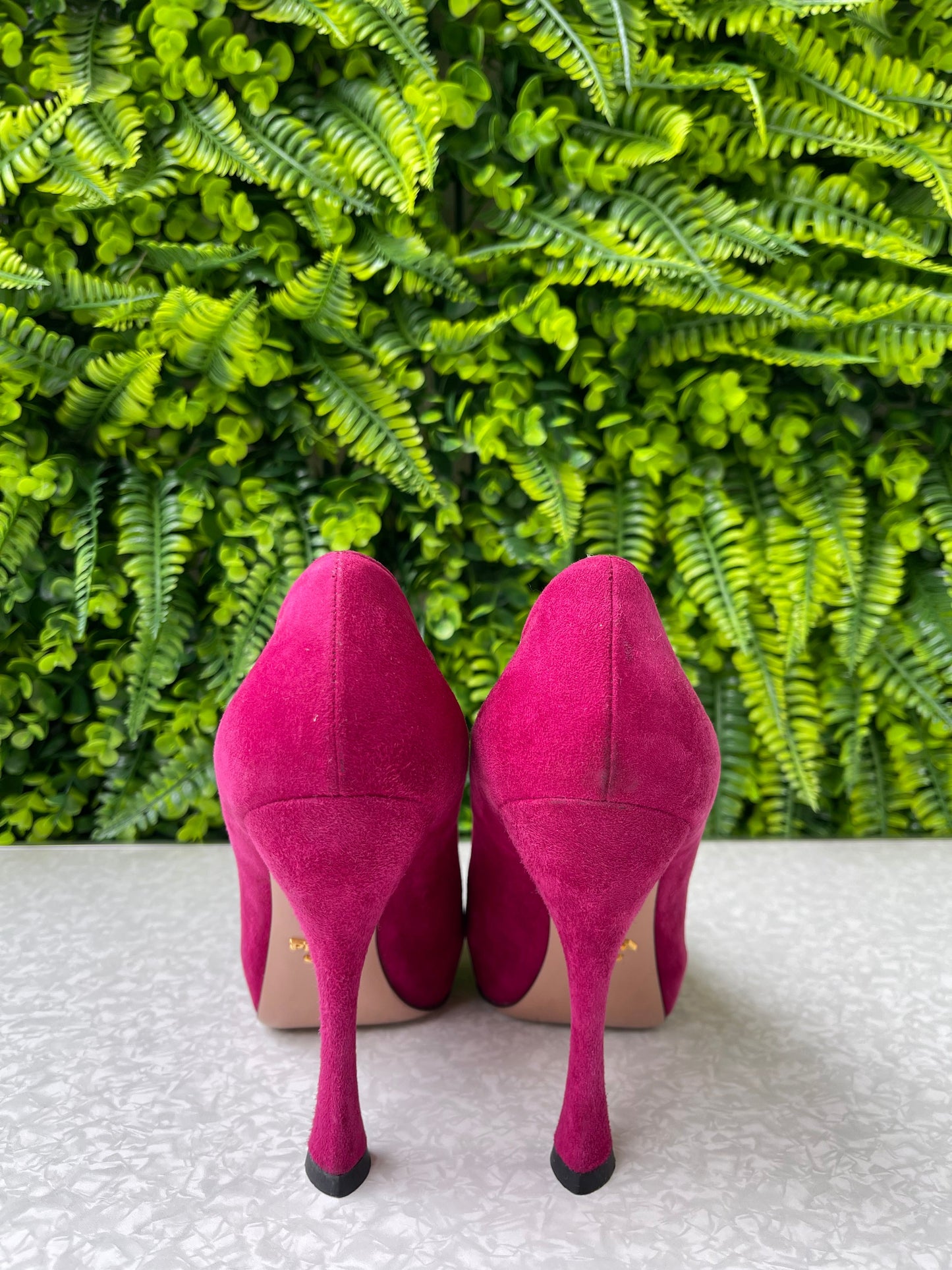 Prada Suede Leather Plataform