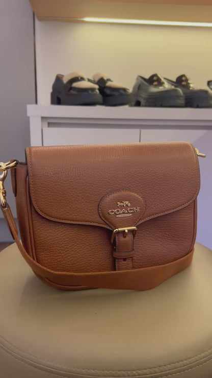 Coach Amelia Saddle Marrom