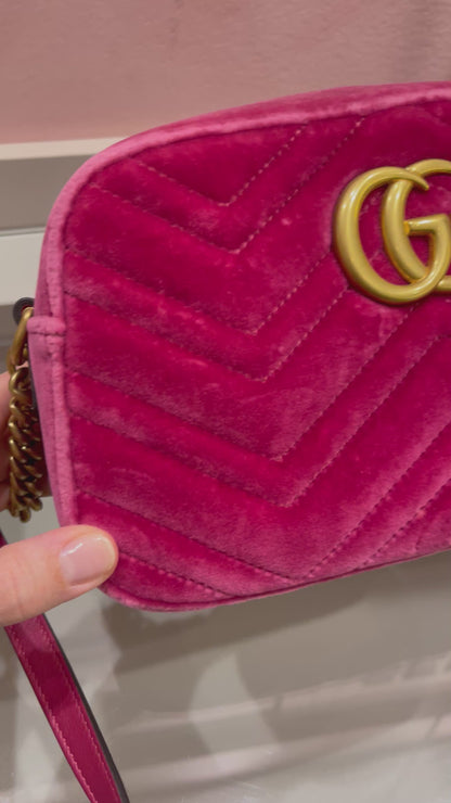 Gucci Marmont GG Camera Bag Rosa