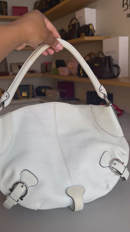 Salvatore Ferragamo Hobo Bag Off White