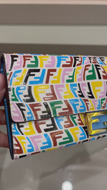 Carteira Fendi Baguette Vertigo Multicolor