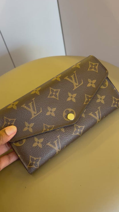 Carteira Louis Vuitton Sarah Monograma