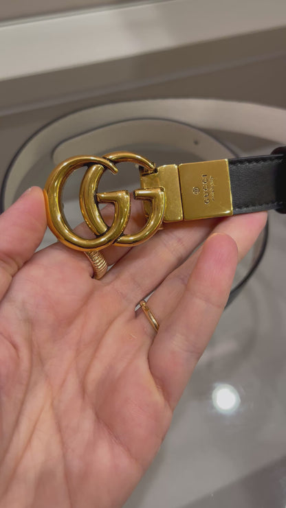 Cinto Gucci Marmont Reversível