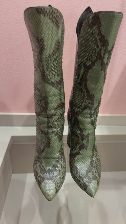 Bota Louis Vuitton Poker Face Python