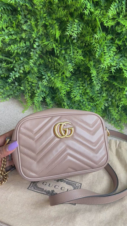 Gucci Marmont Matelassê  Nude