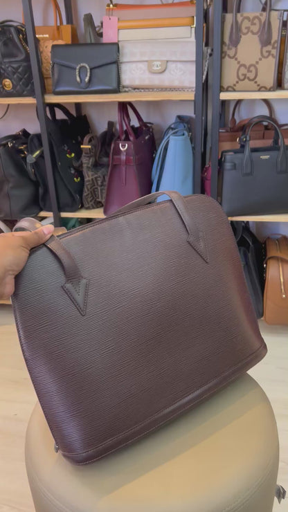 Louis Vuitton EPI Lussac Tote Marrom