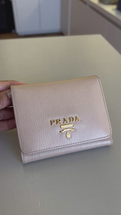 Carteira Prada Mini Nude