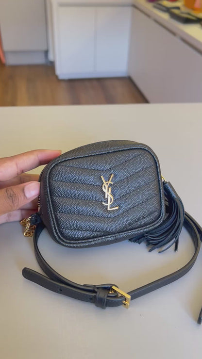 Saint Laurent Baby Lou Belt Bag Preta