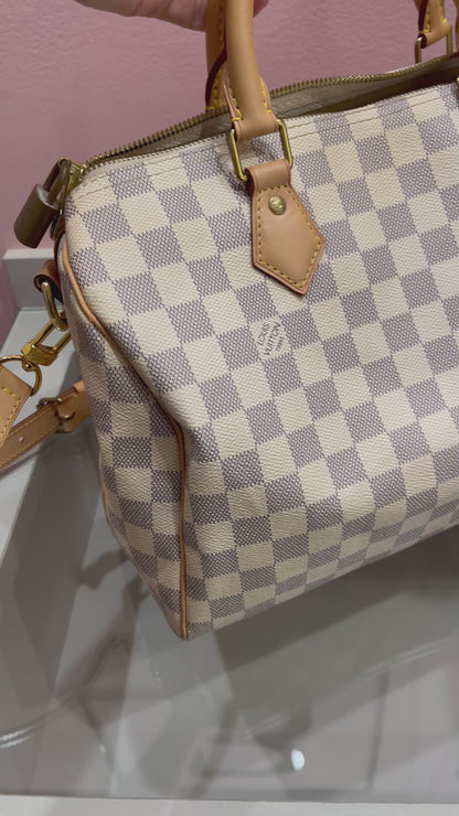 Louis Vuitton Speedy Bandouliere Damier Azur
