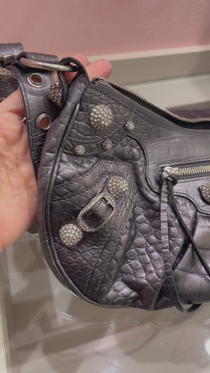 Balenciaga Le Cagole em Couro Preto