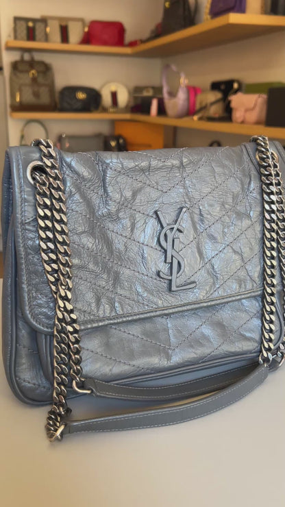 Saint Laurent Niki Cinza