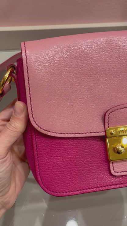 Miu Miu Madras Push Lock Bicolor