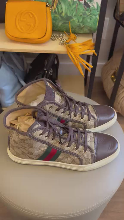 Tenis Gucci 1977 Monograma Cano longo