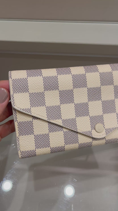 Carteira Louis Vuitton Sarah Damier Azur