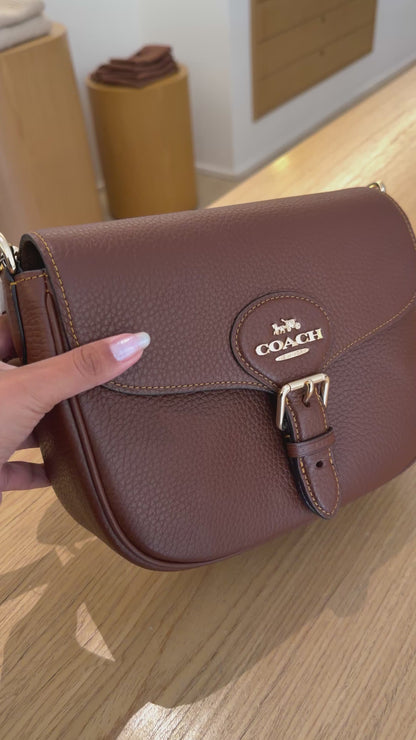 Coach Amelia Saddle Marrom