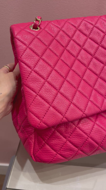 Chanel XXL Travel Classic Single Flap Rosa