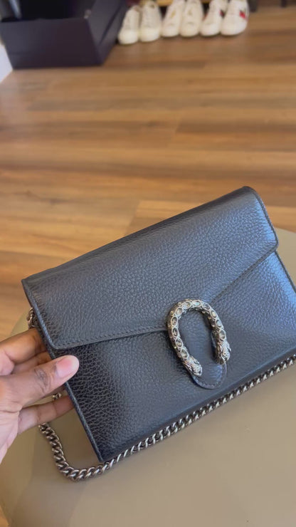 Gucci Dionysus em Couro Preto