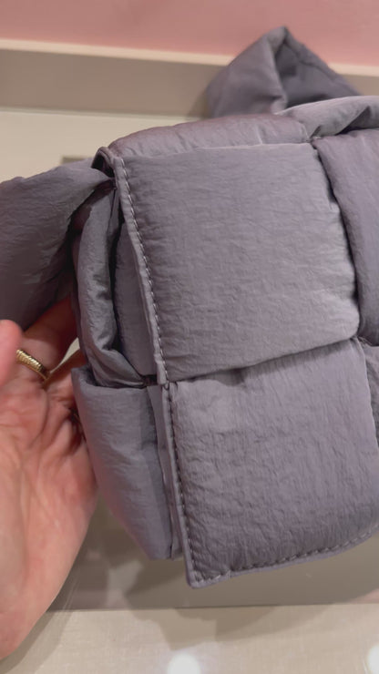 Bottega Veneta Padded Tech Cassette Cinza