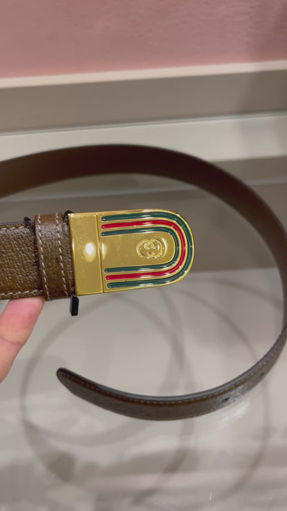 Cinto Gucci Web Interlocking G