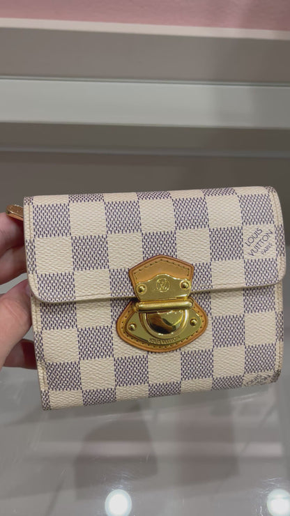Carteira Louis Vuitton Joey Damier Azur