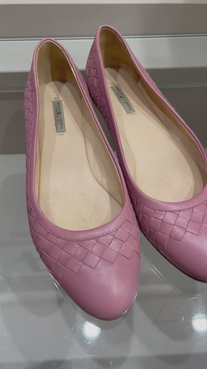 Sapatilha Bottega Veneta Intrecciato Rosa