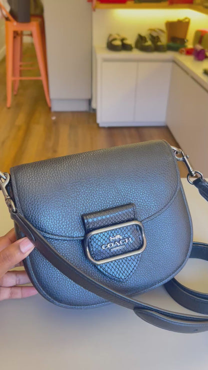 Coach Amelia Saddle Preta