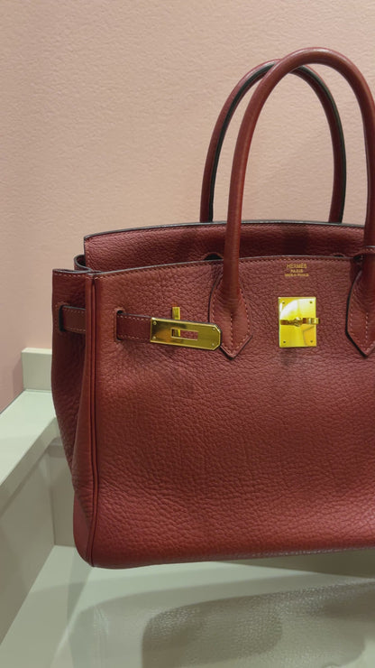 Hermes Birkin 30 Togo Rouge