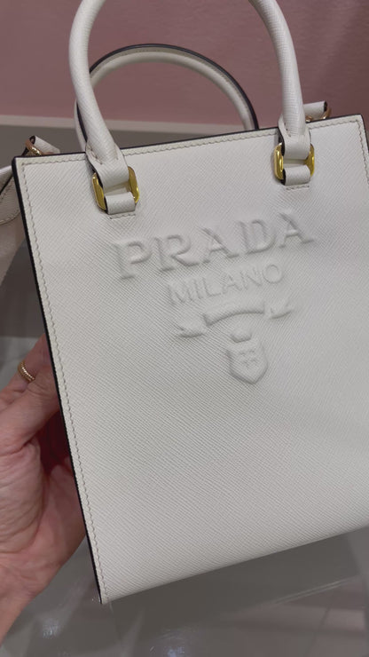Prada Pre-Owned Lux Embossed Logo