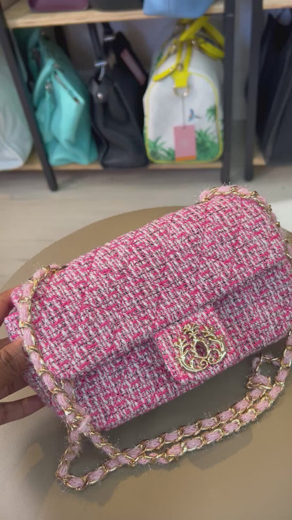 Isla Mini Tweed Rosa