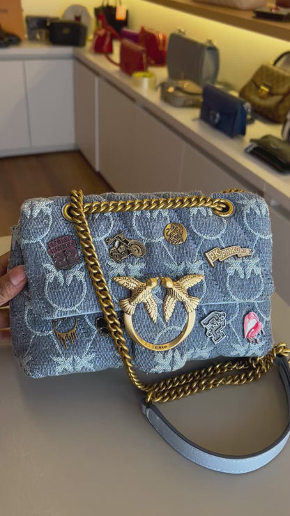 Pinko Denin Love Mini Puff