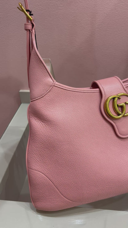 Gucci Aphrodite Medium em Couro Rosa