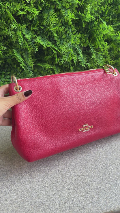 Coach Crossbody Vermelha