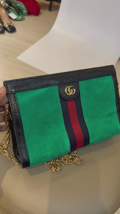 Gucci Ophidia Camurça Chain Verde