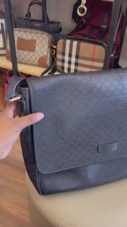 Gucci Messenger Couro Preta