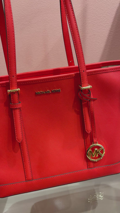 Michael Kors Jet Set Shoulder Bag Coral