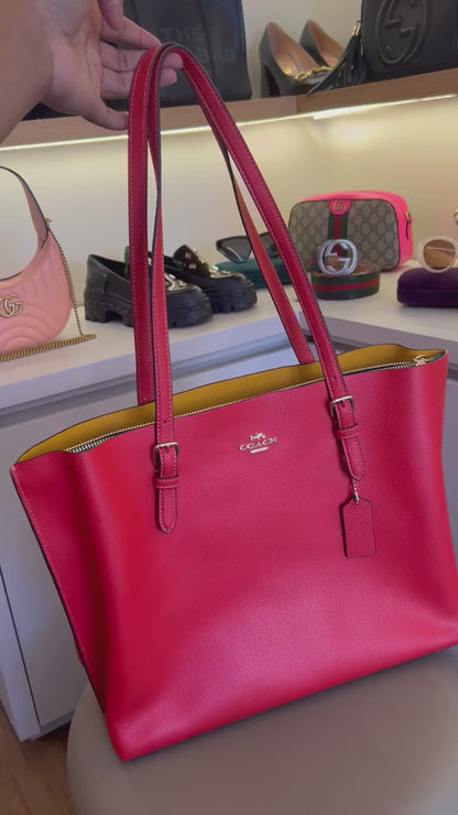 Coach Shopping Tote Vermelha