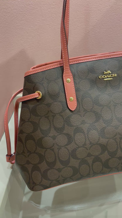 Coach Signature Drawstring Carryall