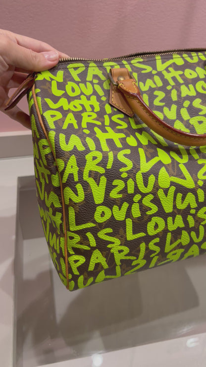 Louis Vuitton Speedy 30 Monogram Graffiti
