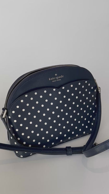 Kate Spade Crossbody Poá Azul