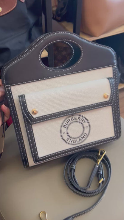 Burberry Canvas Logo Pochet