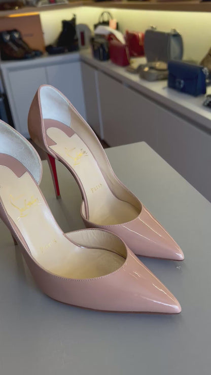 Scarpin Louboutin Nude Verniz