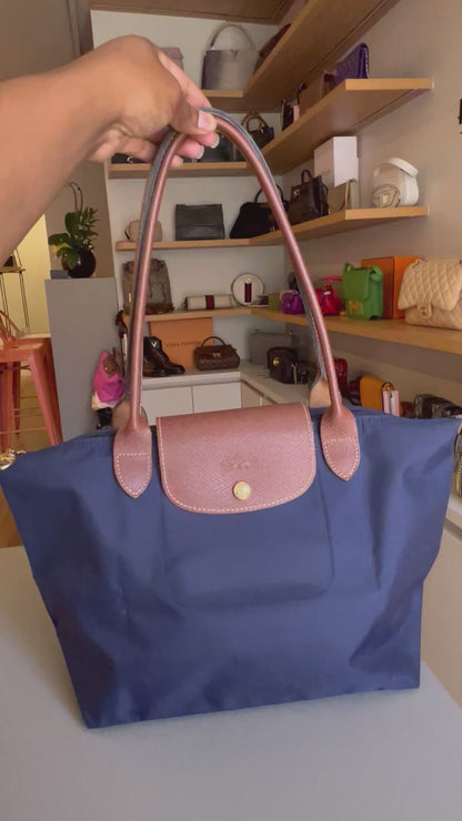 Longchamp Le pliage M Azul