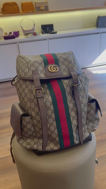 Mochila Gucci Ophidia GG Monograma