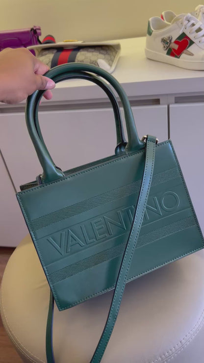 Mario Valentino Embossed Logo Tote Bag