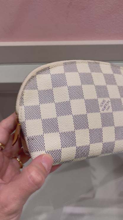 Necessaire Louis Vuitton Cosmetic Pouch Damier Azur