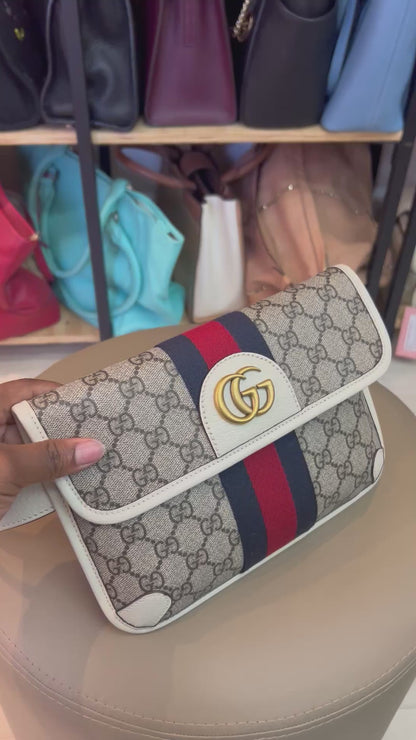 Pochette Gucci Belt Ophidia Off White